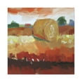 thumbnail image 1 of "Hay Bales in Moonlight" - Canvas, 1 of 25