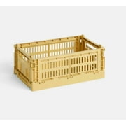 Hay Colour Crate-Small-Dusty Yellow Recycled Mixed