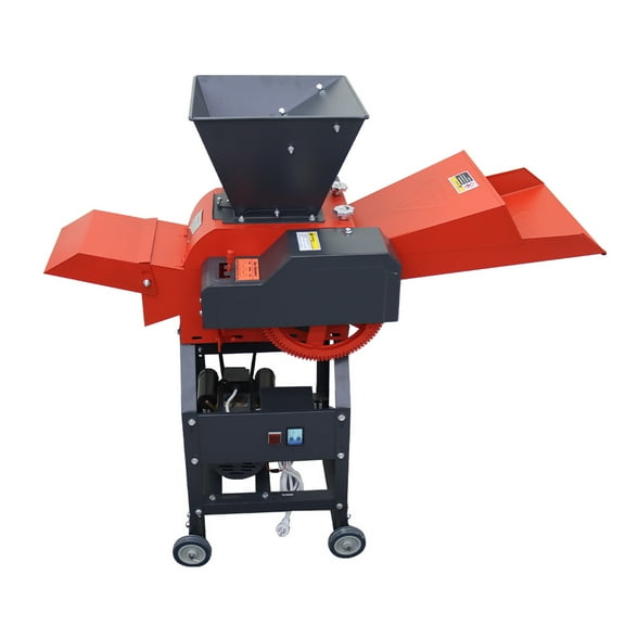 Hay Cutter Pulverizer 220V Farm 6-Blade Hay Cutter Straw Crusher Machine 500-1000KG/H