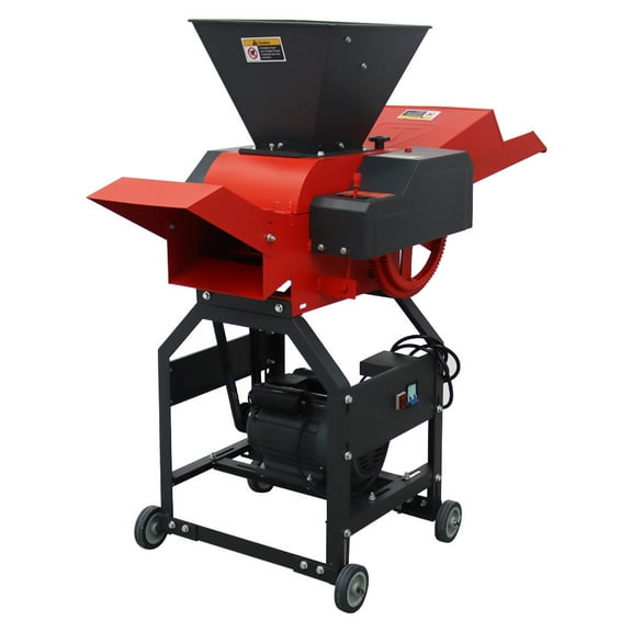 Hay Cutter Pulverizer Livestock Chaff Cutter Forage Guillotine Machine 4 Blade 220V