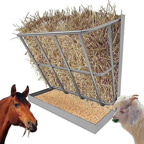 Hay Feeder Goat, 21 Gallon Multiple Sided Goat Hay Rack, Heavy Duty