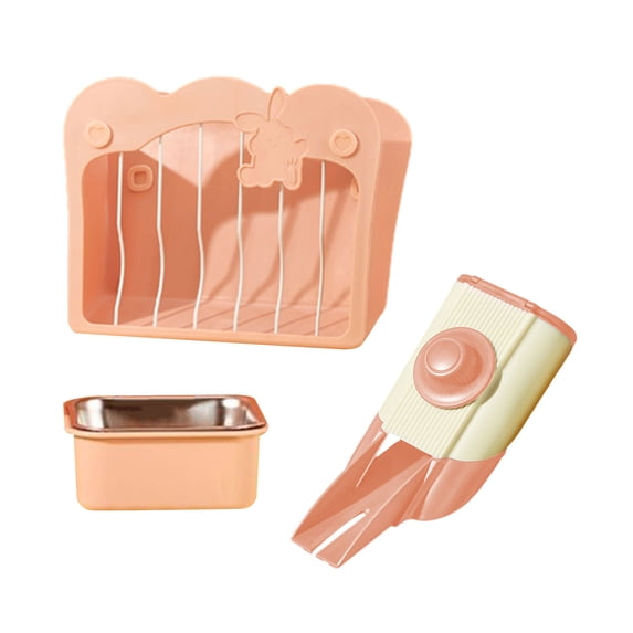 Hay Feeder for Cage Feeder Hay Dispenser Cage Feeding Set for Small Dispenser