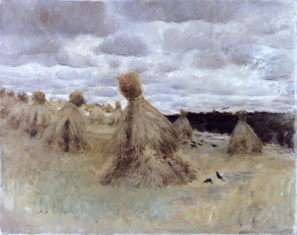 Hay Field (Campo Di Biche) Canvas Art - (36 x 24)