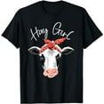 thumbnail image 1 of Hay Girl Farmer Funny Cattle Cow Farm Lovers Gift Women Kids T-Shirt, 1 of 5