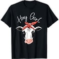 thumbnail image 1 of Hay Girl Farmer Funny Cattle Cow Farm Lovers Gift Women Kids T-Shirt, 1 of 5
