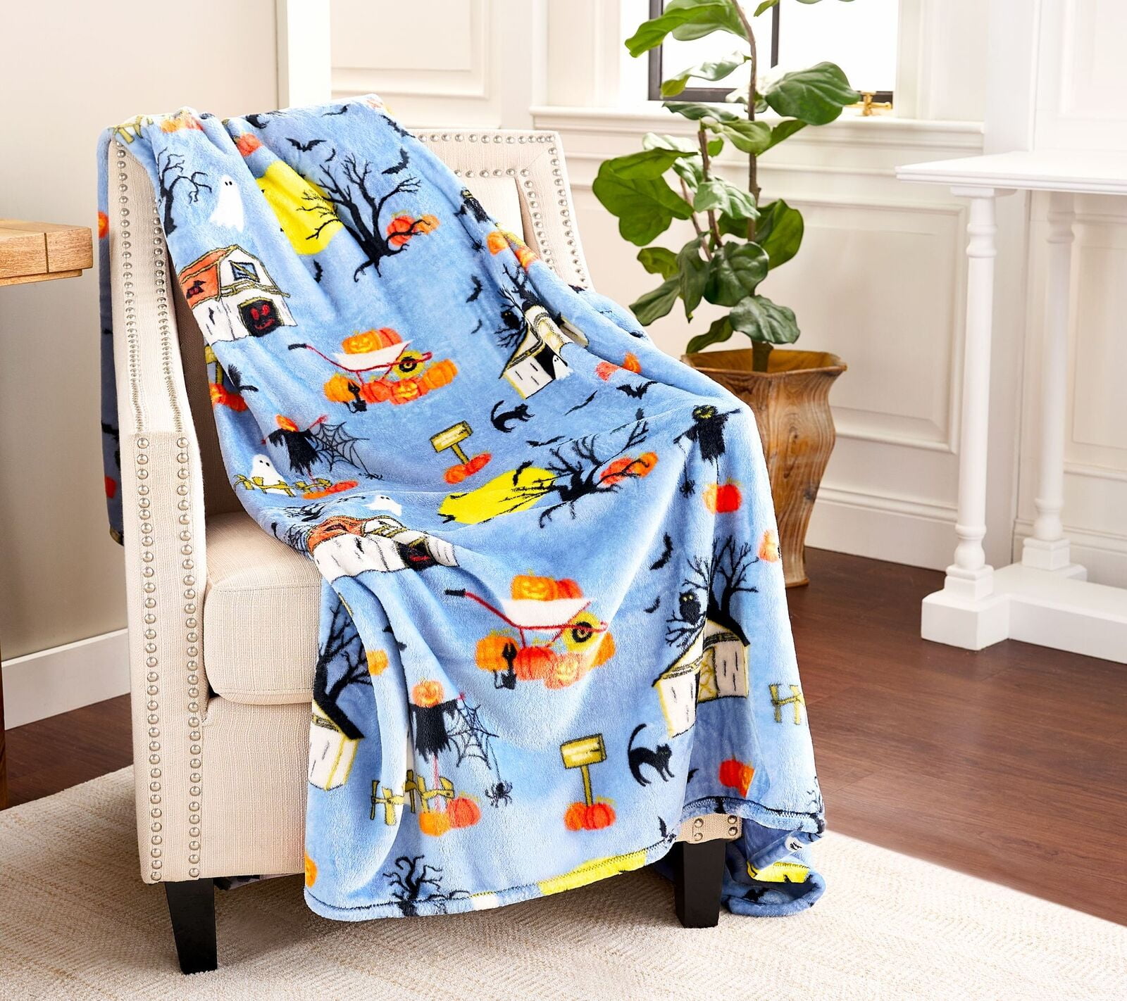 Hay Harvest Oversized Printed Harvest 60x80 Throw in