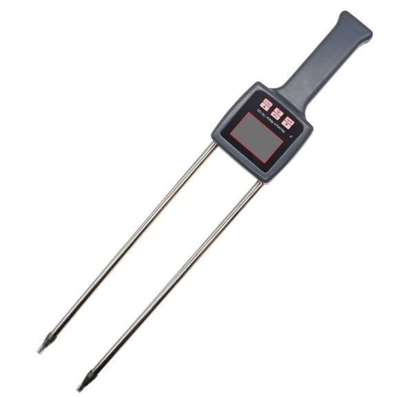 Hay Moisture Meter Multi-Function Grain Moisture Tester with LCD Backlit Display
