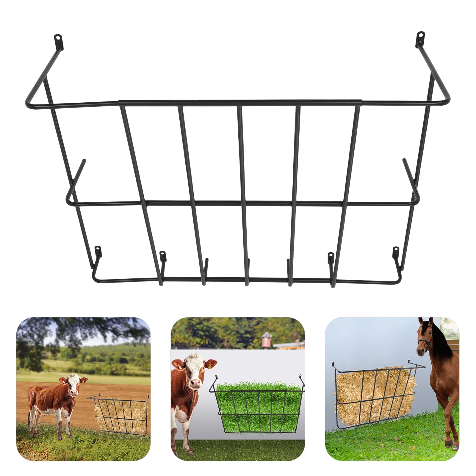 Hay Rack, Heavy Duty Hay Rack, Hay Feeder Wall Mount for Easy Hay ...