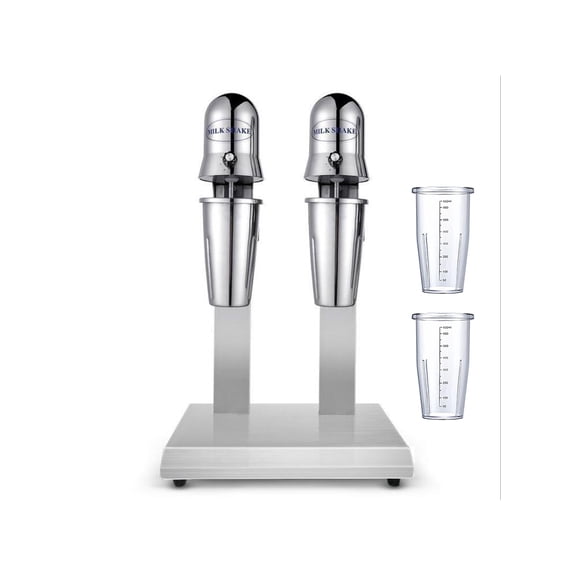 HayWHNKN Electric Milk Shake Blender Stainless Steel Double Head Mixer