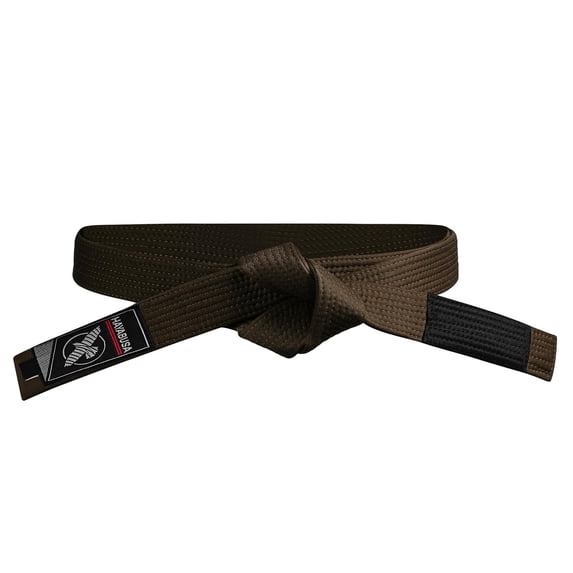 Hayabusa Adult 2.0 BJJ Belt IBJJF Compliant, Reinforced Double Stitching - Brown, A0