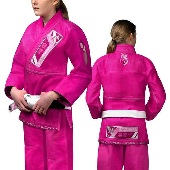 Hayabusa Ascend Lightweight Jiu Jitsu Gi Kids - Pink, Y0