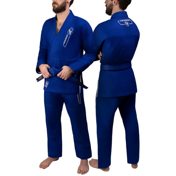 Hayabusa BJJ Gi - Essential Gold Weave Jiu Jitsu Gi for Men and Women, IBJJF Compliant - Blue, A5