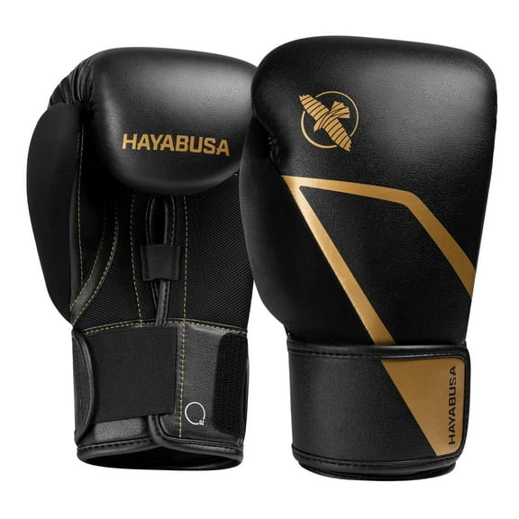 Hayabusa E1 Boxing Gloves for Kids - Black/Gold, 6oz