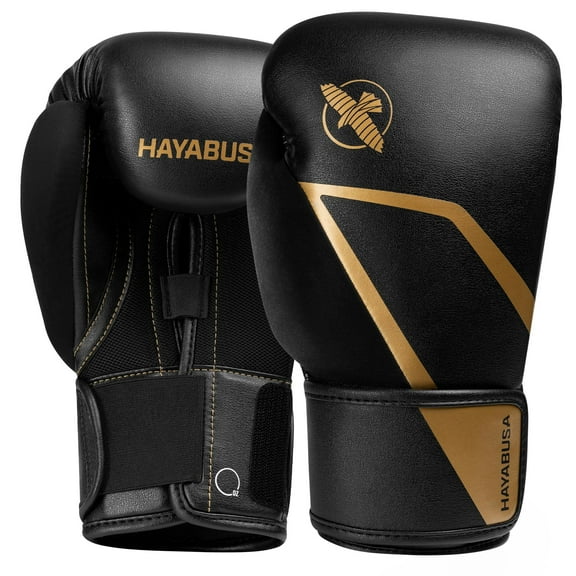 Hayabusa E1 Boxing Gloves for Men and Women - Black/Gold, 16oz