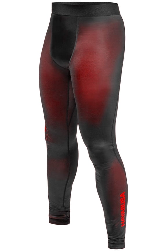Geo Jiu Jitsu Compression Spats - Red, Small