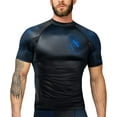 thumbnail image 1 of Hayabusa Geo Short Sleeve BJJ Rash Guard - Blue,X-Large, 1 of 6