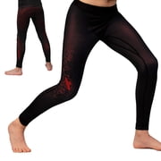 Hayabusa Geo Youth Jiu Jitsu Spats For Boys and Girls - Red, X-Large