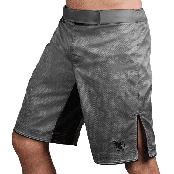 Hayabusa Hexagon Mixed Martial Arts Fight Shorts, Grey Medium