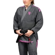 Hayabusa Lightweight Jiu Jitsu Gi - Grey/Pink, A3