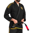 thumbnail image 1 of Hayabusa Lightweight Pearl Weave Jiu Jitsu Gi, Black/Gold A0, 1 of 6