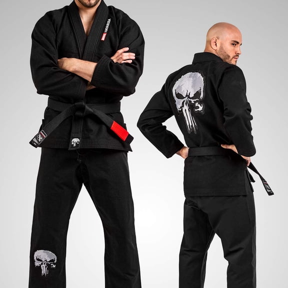 Hayabusa Marvel Hero Elite Adult Jiu Jitsu Gi - The Punisher, A2