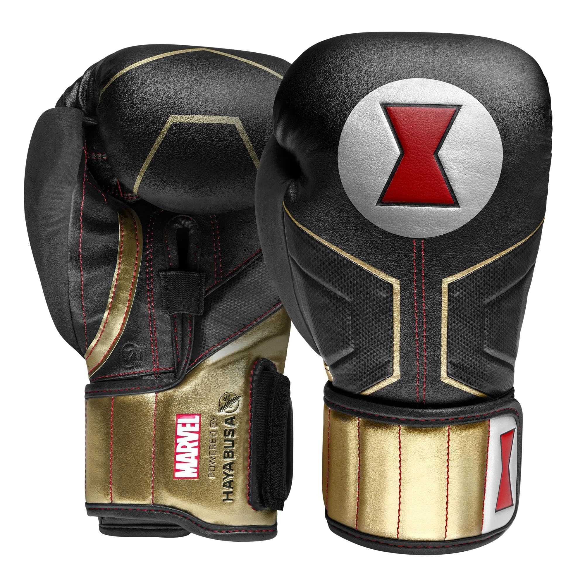 Hayabusa Marvel Hero Elite Boxing Gloves for Men and Women - Black Widow, 16 oz