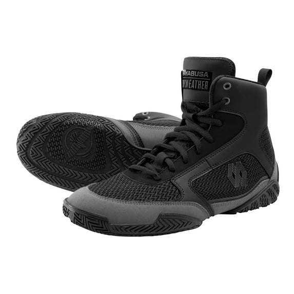 Hayabusa Mayweather Champ Boxing Shoes for Men & Women - Black/Grey, 6