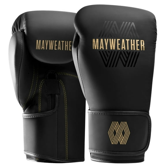 Hayabusa Mayweather Core Boxing Gloves For Men and Women - Black/Gold, Large/X-Large