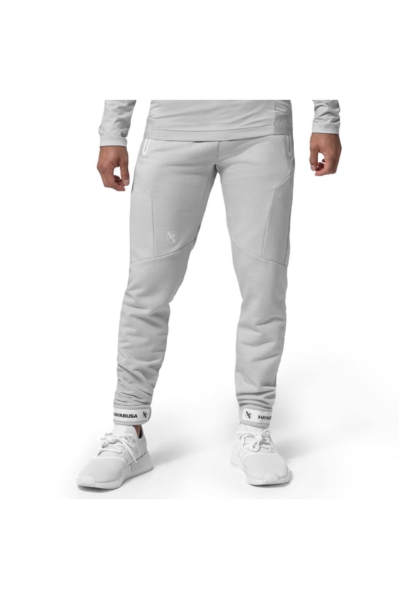 Men's Athletic Joggers - Light Heather Grey, Large