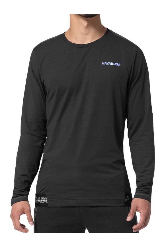 Men's Long Sleeve Training Shirt - Black, Medium