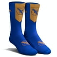 thumbnail image 1 of Hayabusa Men's Pro Boxing Socks, Athletic Socks (1 pair) - Blue/Gold, 12-14, 1 of 6