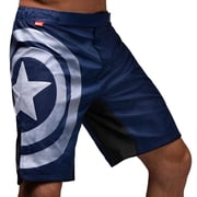 Marvel by Hayabusa Marvel Hero Elite Series BJJ Fight, Captain America, Martial Art Shorts Mens