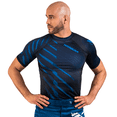 thumbnail image 1 of Hayabusa Metaru Shortsleeve Rashguard, Blue Small, 1 of 7