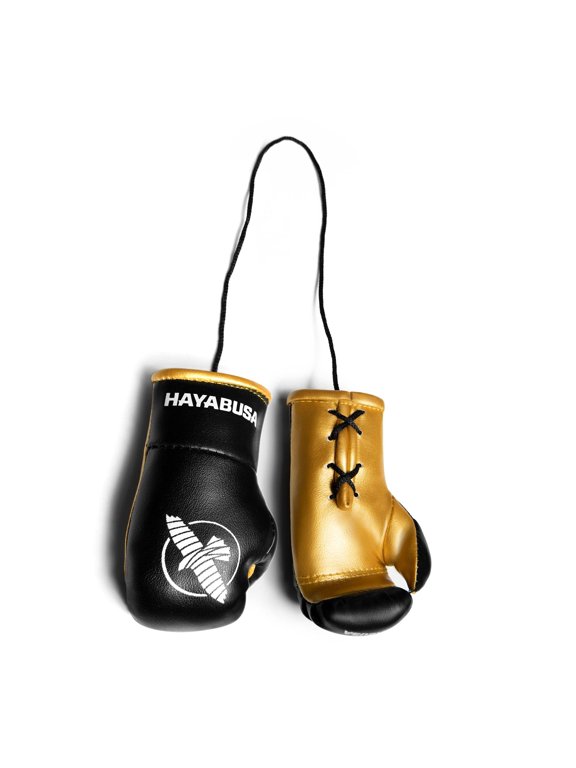 Mini Boxing Gloves, Men and Women boxing gifts - Black/Gold