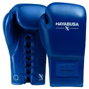 Hayabusa Pro Horsehair Fight Boxing Gloves for Men & Women - layered Horsehair and Foam Knuckle Padding, Top-Grain Cowhide Leather, Lace-Up Closure, Ergonomic Design, for Amateurs & Pros - Blue, 10oz