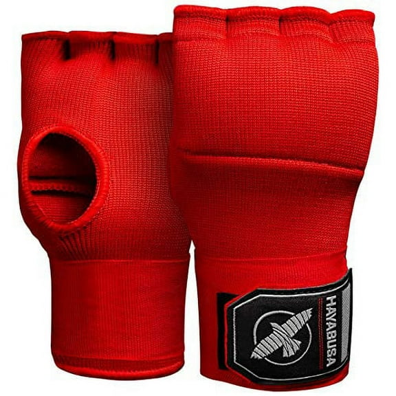 Hayabusa Quick Gel Boxing Hand Wrap Gloves - Red, Large