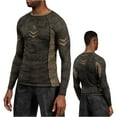 thumbnail image 1 of Hayabusa Ranked BJJ Rash Guard for Men Long Sleeve - Brown, Large, 1 of 6