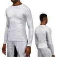 thumbnail image 1 of Hayabusa Ranked BJJ Rash Guard for Men Long Sleeve - White, Medium, 1 of 6