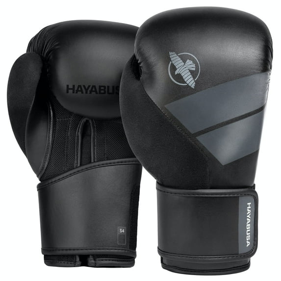 Hayabusa S4 Kids Boxing Gloves for Boys and Girls - Black, 6 oz