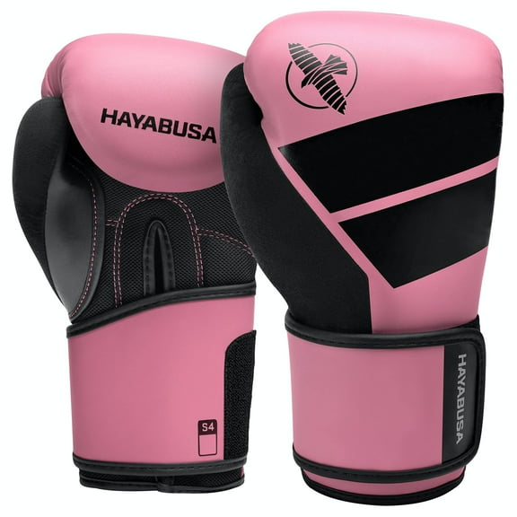 Hayabusa S4 Kids Boxing Gloves for Boys and Girls - Pink, 8 oz