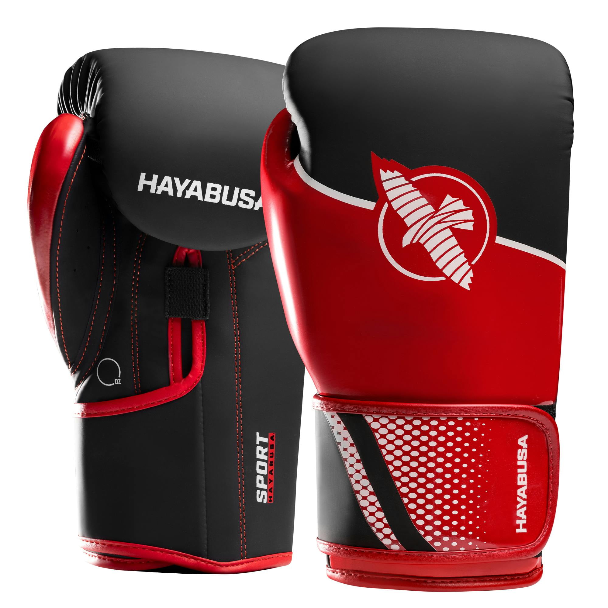 Hayabusa Sport Boxing Gloves for Men and Women - Red/White, 12oz