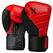Hayabusa T3 Boxing Gloves for Men and Women Wrist and Knuckle Protection, Dual-X Hook and Loop Closure, Splinted Wrist Support, 5 Layer Foam Knuckle Padding - Red/Black, 16 oz