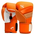 thumbnail image 1 of Hayabusa T3 Boxing Gloves for Men and Women Wrist and Knuckle Protection, Dual-X Hook and Loop Closure, Splinted Wrist support, 5 layer foam Knuckle padding - Neon Orange, 16oz, 1 of 6