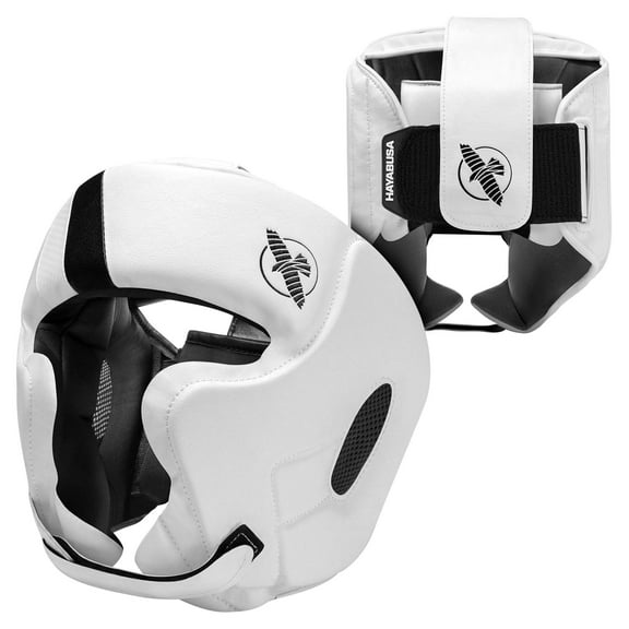 Hayabusa T3 Boxing Headgear Adjustable - White, Large