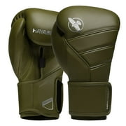 Hayabusa T3 Kanpeki Leather Boxing Gloves Men and Women for Training Sparring Heavy Bag and Mitt Work - Green, 14oz