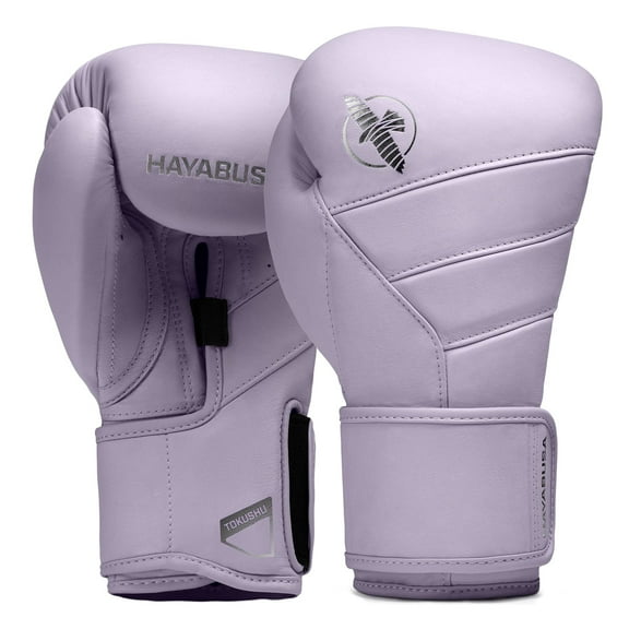 Hayabusa T3 Kanpeki Leather Boxing Gloves Men and Women for Training Sparring Heavy Bag and Mitt Work - Wisteria Purple, 14oz