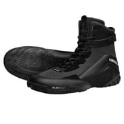 Hayabusa Talon Boxing Shoes for Men and Women Lace Up Lightweight Mid High Top - Black, 11