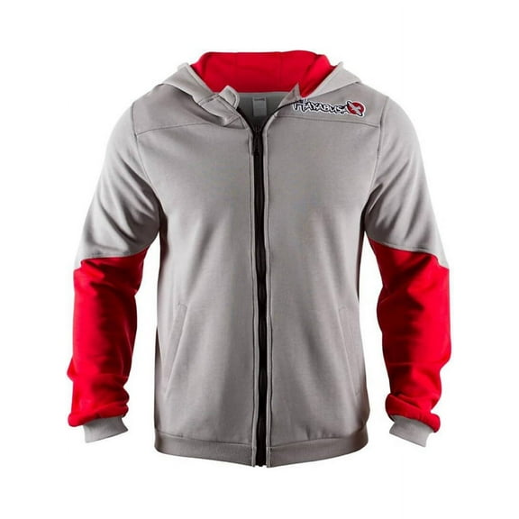 Hayabusa Wingback Classic Fit Zip-Up Hoodie - Small - Gray/Red