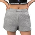 thumbnail image 1 of Hayabusa Womenâs Athletic Shorts Quilted Jacquard Knit Fabric - Heather Grey, Large, 1 of 6