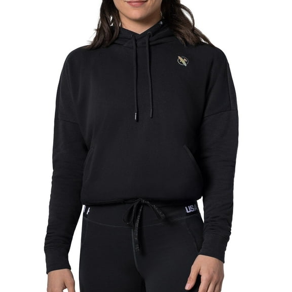 Hayabusa Women's Cozy Fleece Cropped Hoodie - Black, Medium